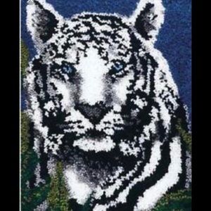 WonderArt White Tiger latch hook kit #4356